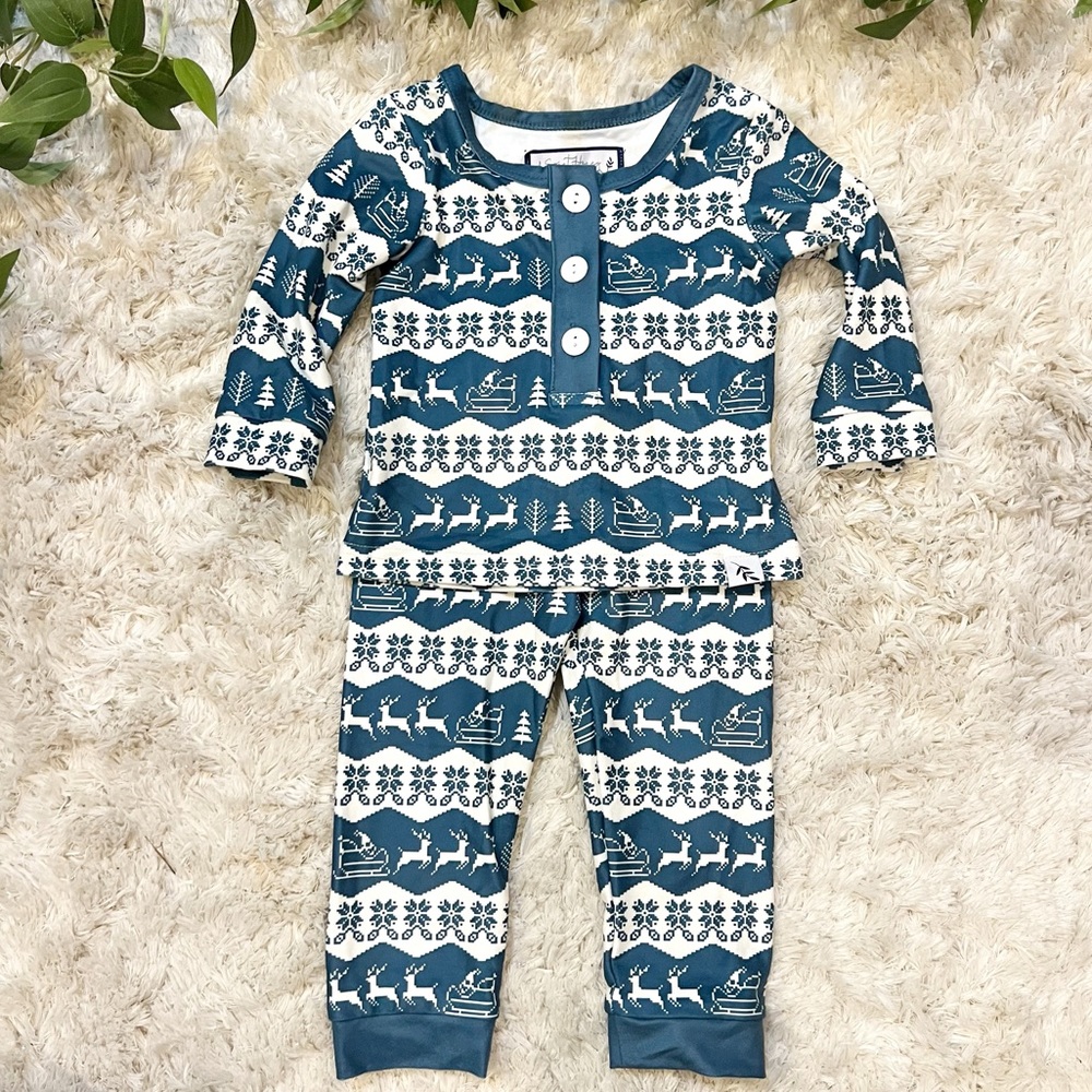 Sweethoney Christmas Baby Pajama Loungewear Set Size 6 Months